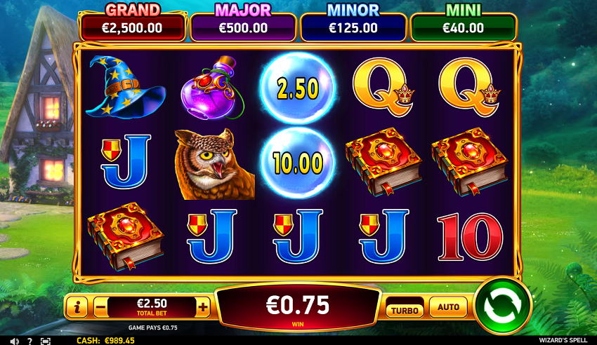Wizards Spell slot game win