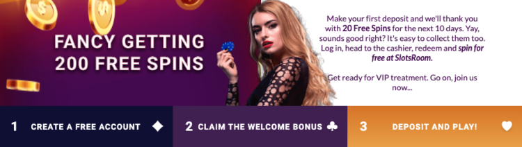 SlotsRoom Free Spins