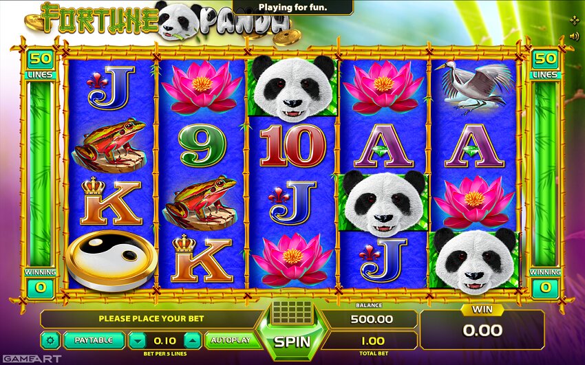 Fortune Panda slot game reel