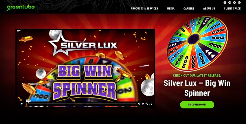Greentube Slots Home Page