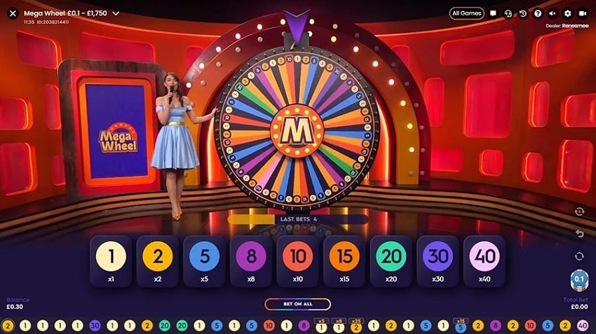 Mega Wheel slot game win