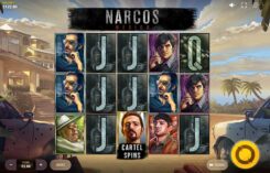 Narcos Mexico slot game reel