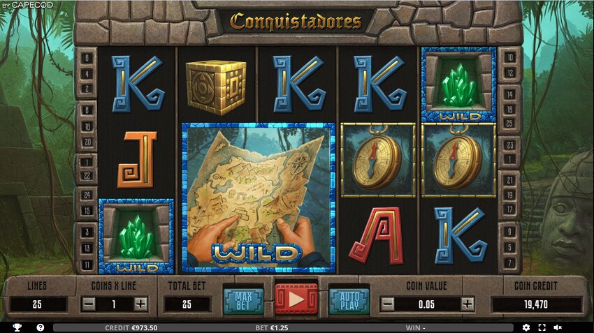 Conquistadores slot game won