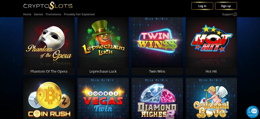 Cryptoslots Casino slot popular games