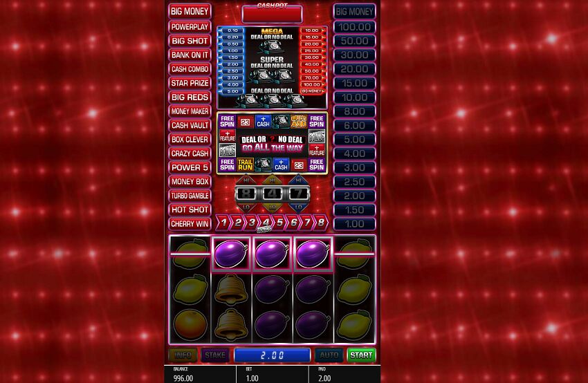 Deal or No Deal Go All The Way slot game win