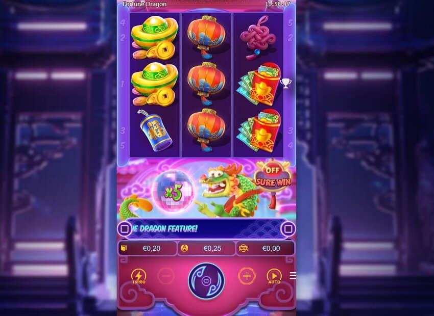 Fortune Dragon slot game won
