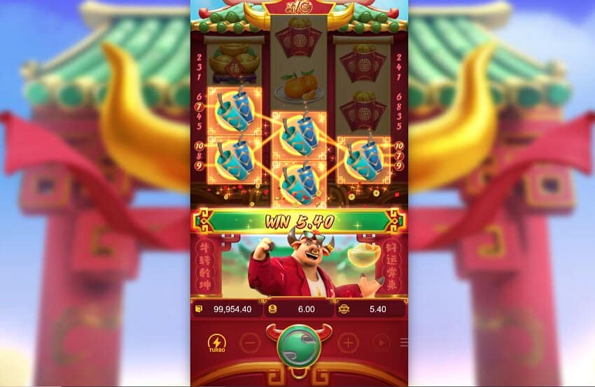 Fortune Ox slot game won