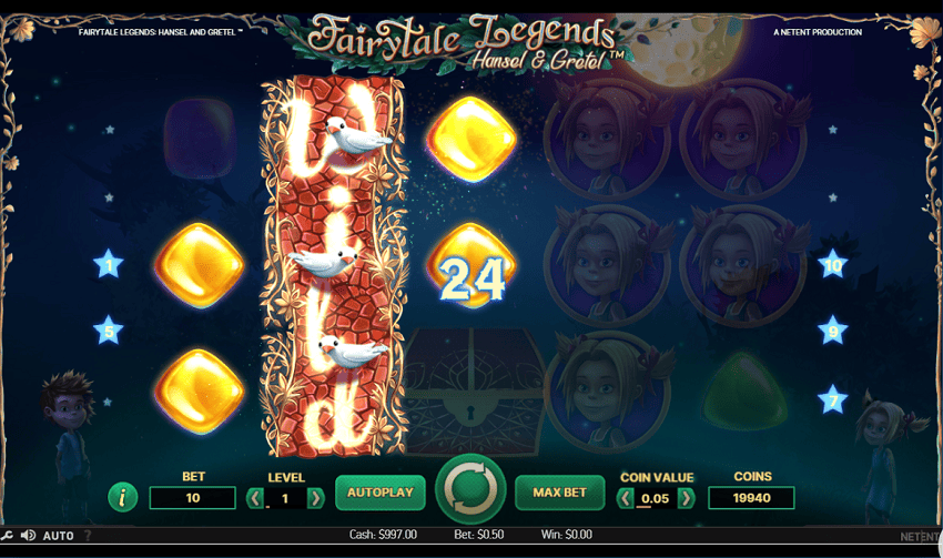 Hansel and Gretel slot game won