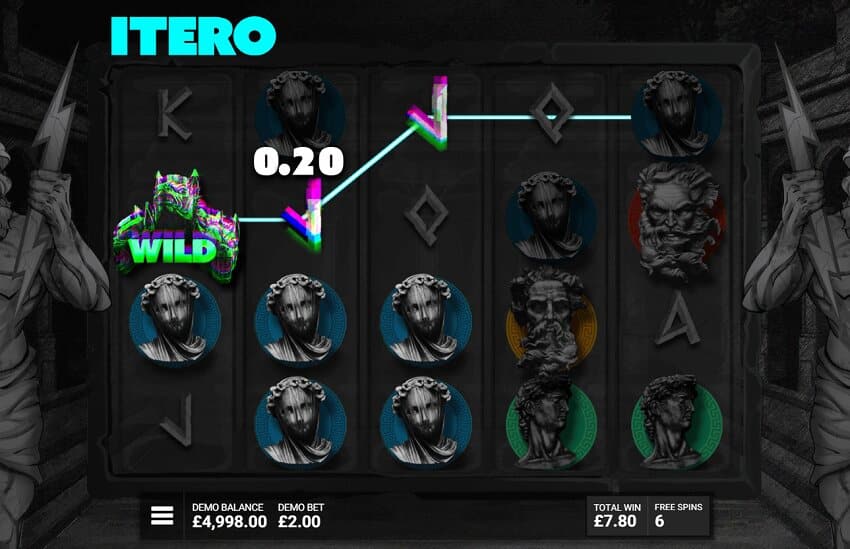 Itero slot game win