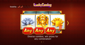 Lucky Comig Slot Game logo