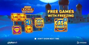 Sahara Riches Cash Collect slot game logo