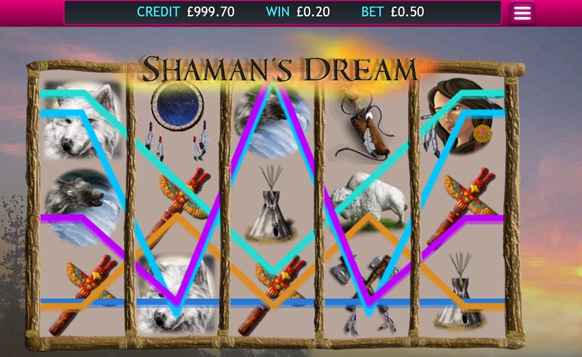 Shamans Dream slot game win
