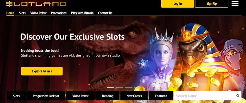 Slotland Casino HomePage