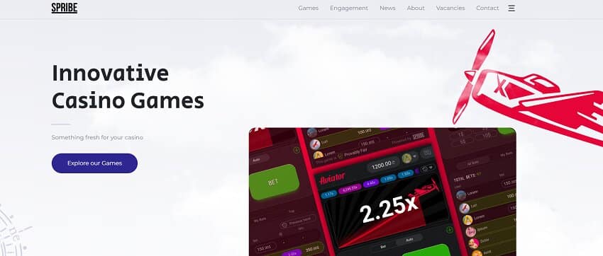 Spribe Home Page Slots