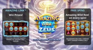 Amazing Link Zeus slot game logo
