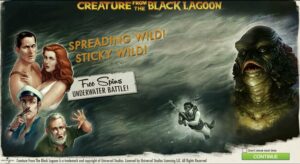 Creature from the Black Lagoon slot game logo