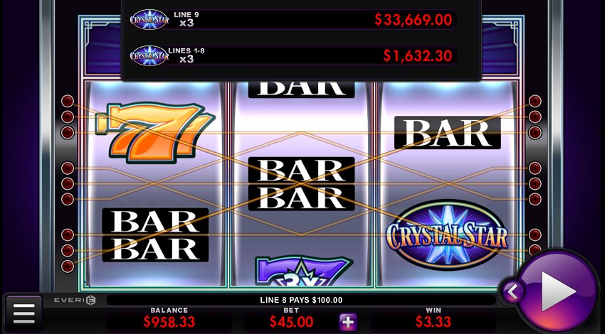 Crystal Star slot game win