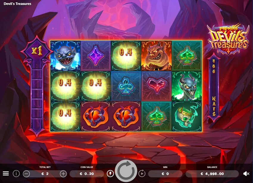 Devils Treasure slot game win