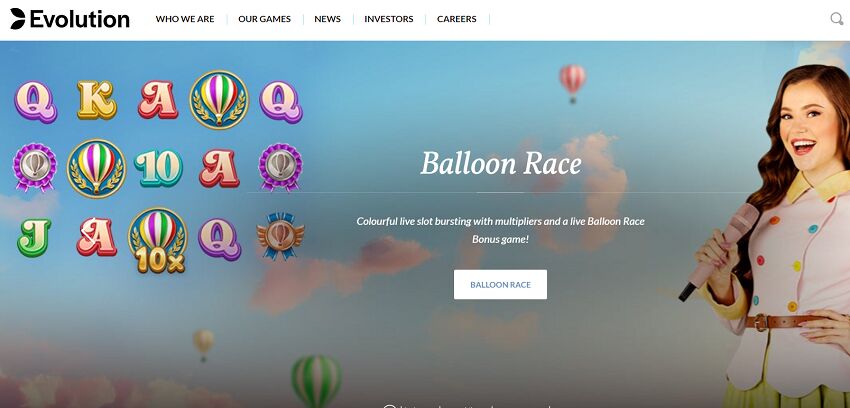 Evolution Gaming Casino Home Page