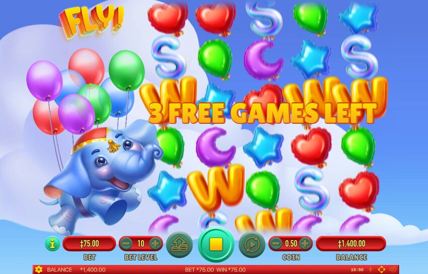 Fly slot gamw free spins