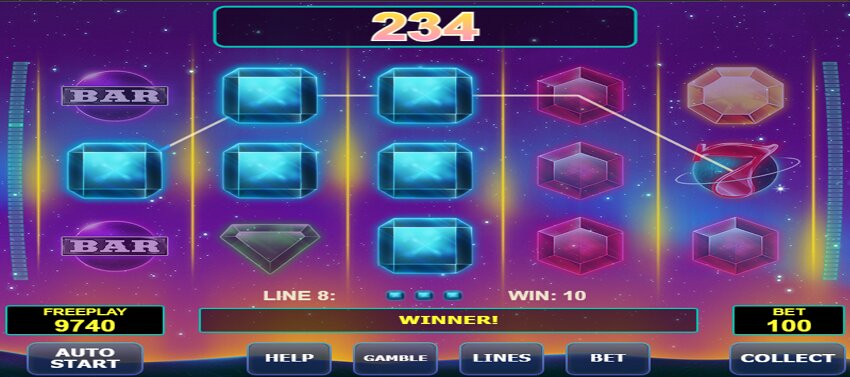 Gem Star slot game won