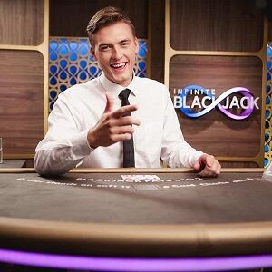 Infinity Blackjack slot game logo