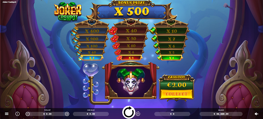 Joker Cashpot slot game win