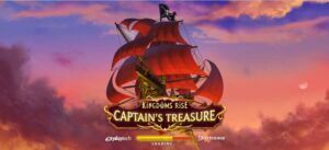 Kingdoms Rise Captains Treasure slot game logo