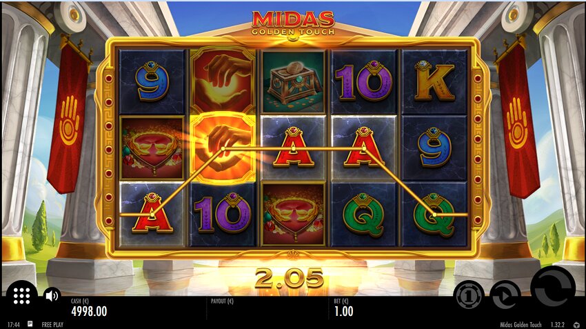 Midas Golden Touch slot game win