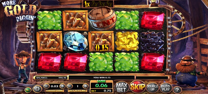 More Gold Diggin slot game won