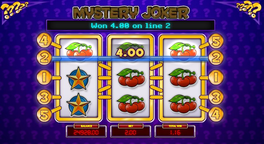 Mystery Joker slot game won