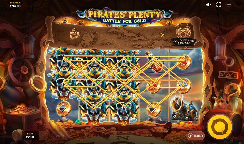 Pirates Plenty Battle for Gold slot game win