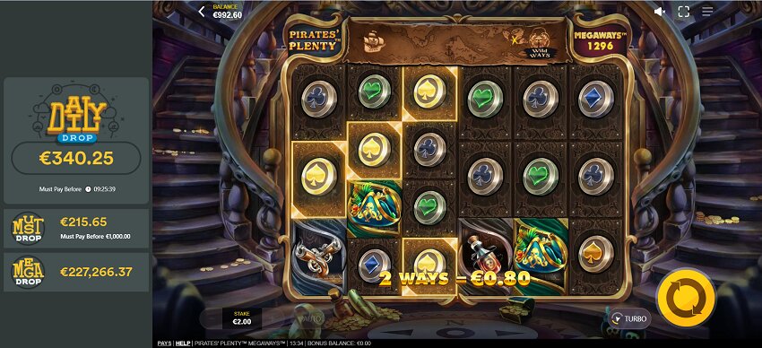 Pirates Plenty Megaways slot game won - Copy