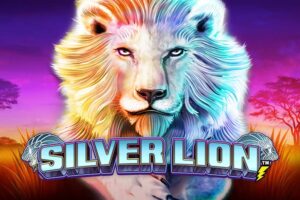 Silver Lion Slot Game Logo
