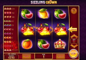 Sizzling Crown slot game logo