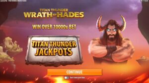 Titan Thunder Wrath of Hades slot game logo
