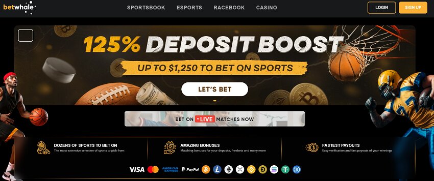 BetWhale Casino Image Home Page