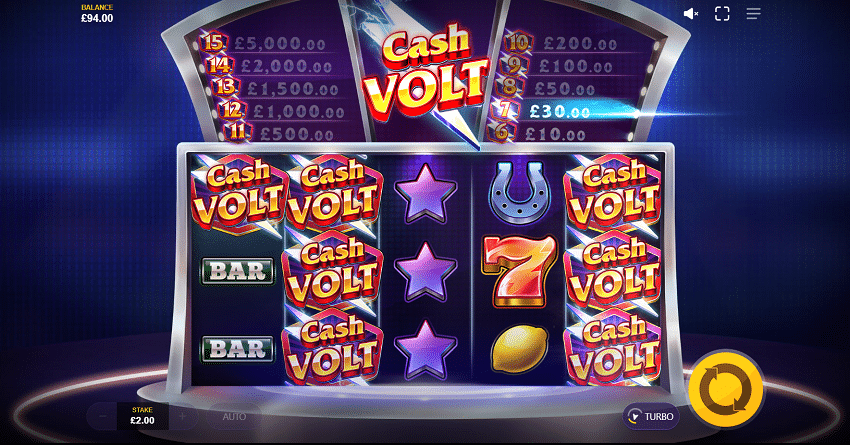 Cash Volt slot game win