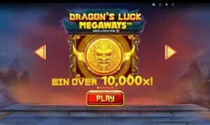 Animal Themed Slots Logo Dragons Luck Megaways slot game logo