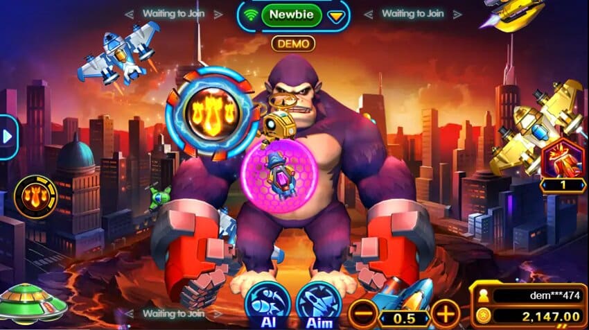 Fighter Fire slot game reel