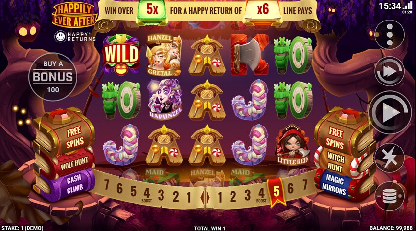 Happily Ever After slot game win