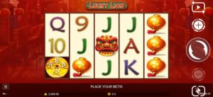 Lucky Lion slot game reel
