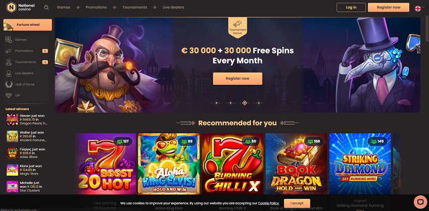 National Casino Home Page