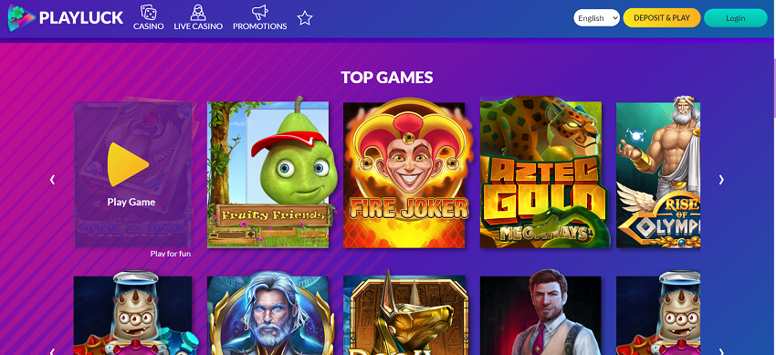 PlayLuck Casino Slots Games