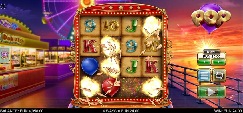 Pop slot game won