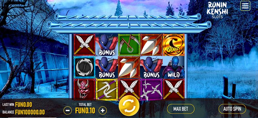 Ronin Kenshi slot game reel