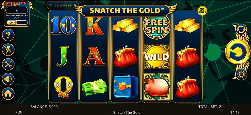 Snatch the Gold slot game reel