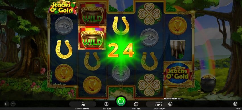 Stack O Gold slot game win