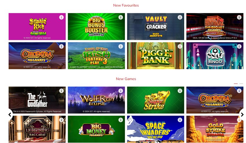 Virgin Games Casino Games Slots