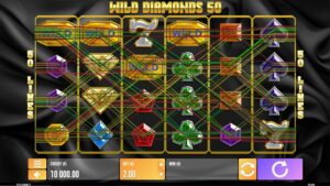 Wild Diamonds 50 slot game reel